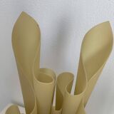 Lampe vintage 1970 Georgia Jacob modèle Corolle jaune flave - 51 cm