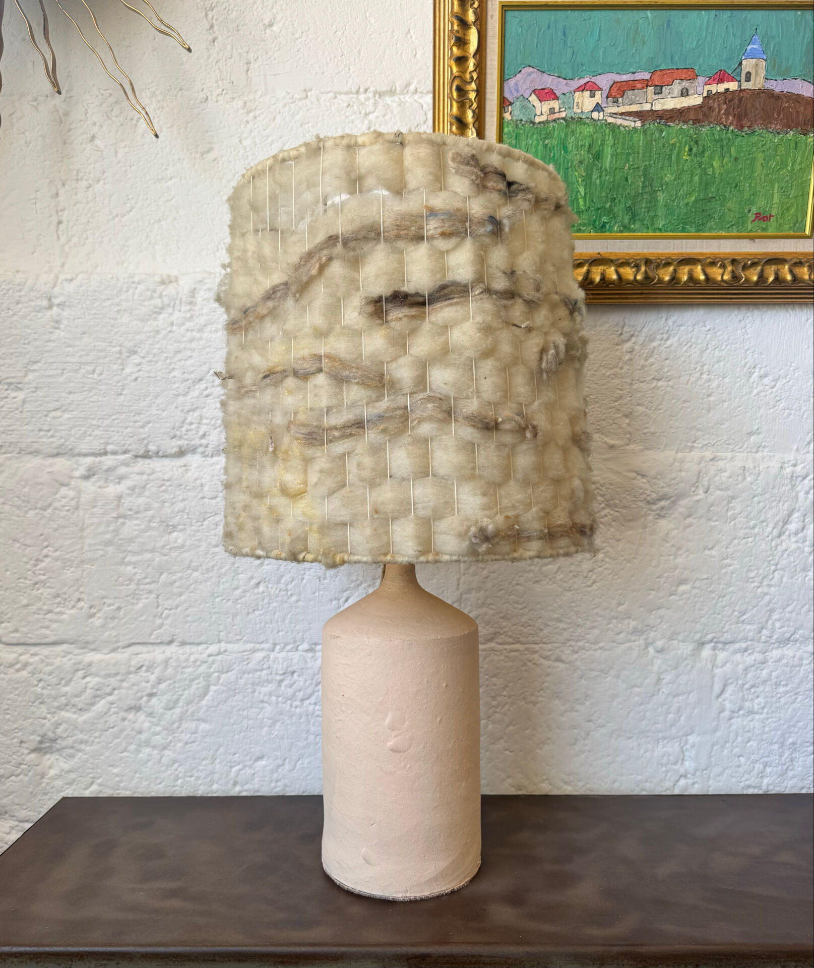 Ceramic wool lamp from the 1960s.