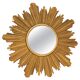 Mid-century modern Italian golden sun mirror, 1960s