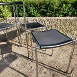 Set of Zeus chairs and stools Maurizio Peregalli 80s