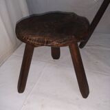 Tripod table with 2 stools pine