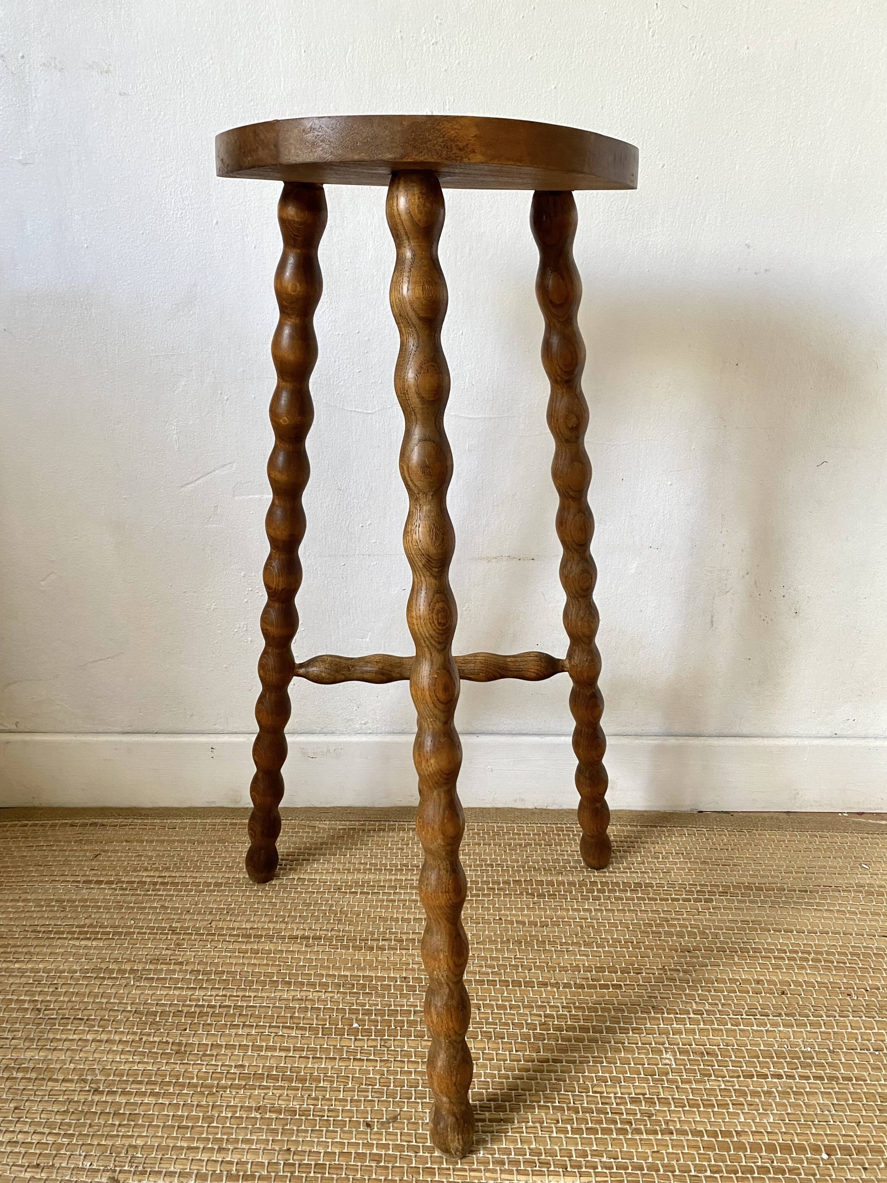 High tripod stool or plant holder