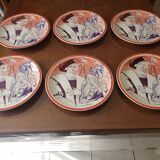 6 assiettes vintage