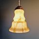 Art Deco pendant light in marbled opaline glass, 1920s-30s