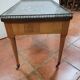Table basse en merisier style Louis XVI dessus marbre