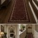 Long Oriental Runner Rug, Vintage Herati Wool Handwoven Stair Runner, 85 x 420