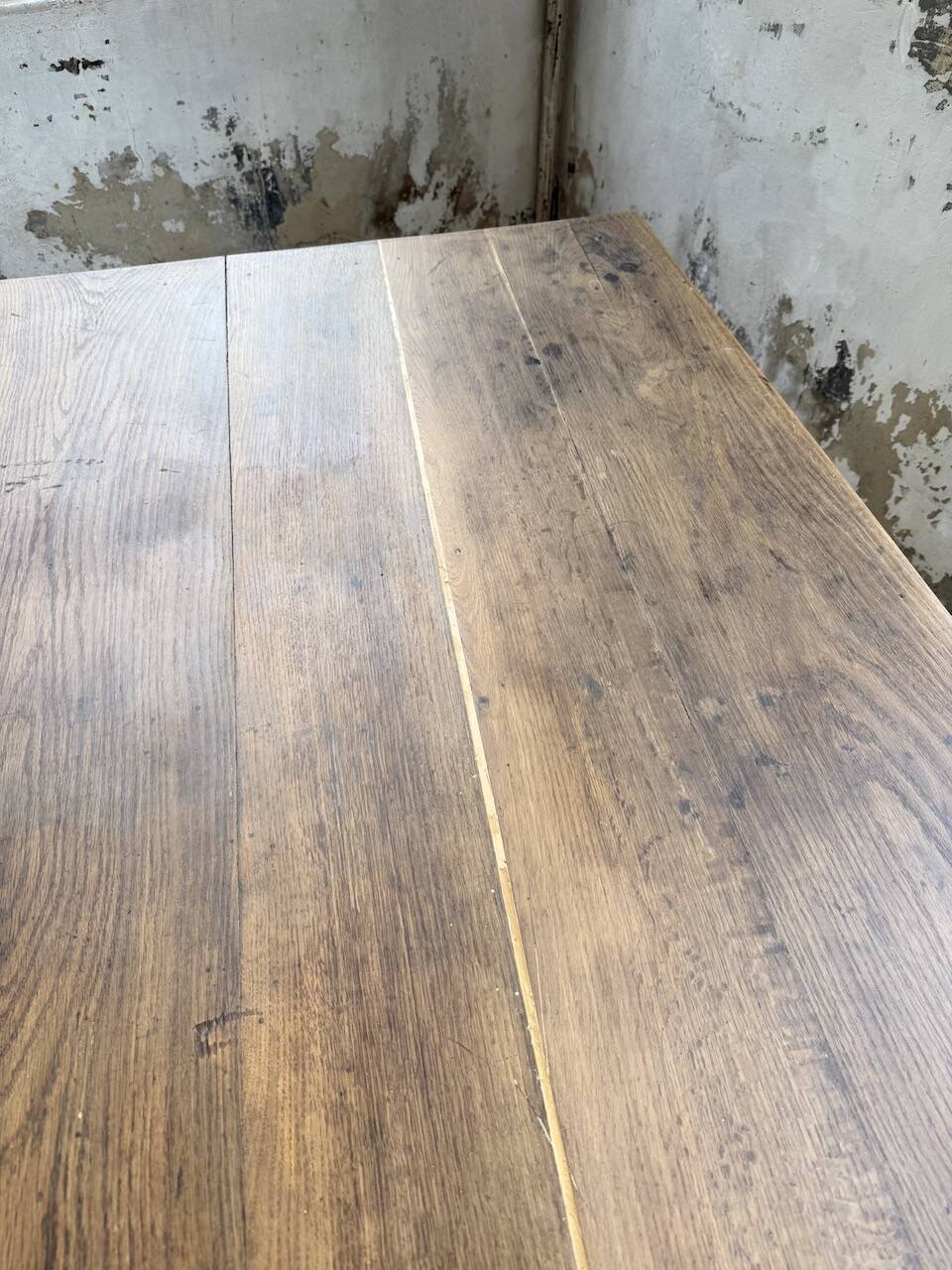Large “square” oak farmhouse table 1950