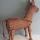 Grand chevalet vintage en roseau