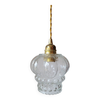 Molded glass pendant light