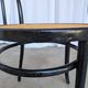Mid-Century Thonet Style Dining Chair / Black Bentwood & Cane Seat Vintage