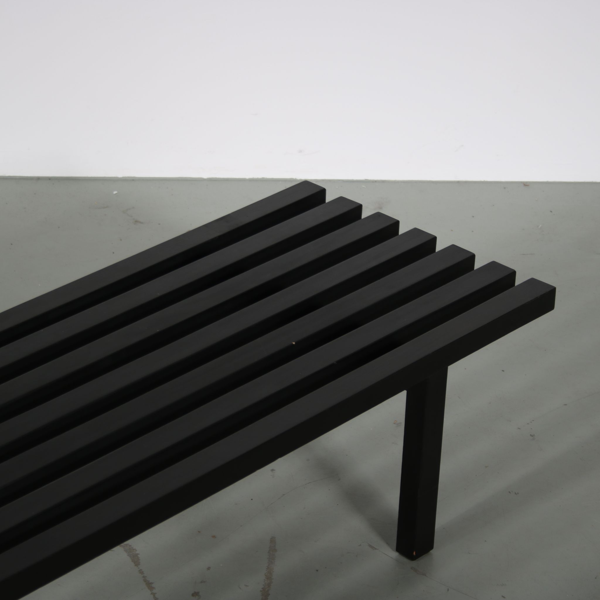 1970s Slatted bench by Gijs Bakker and Wim Wilson for Castelijn, Netherlands