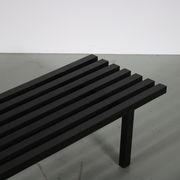 1970s Slatted bench by Gijs Bakker and Wim Wilson for Castelijn, Netherlands
