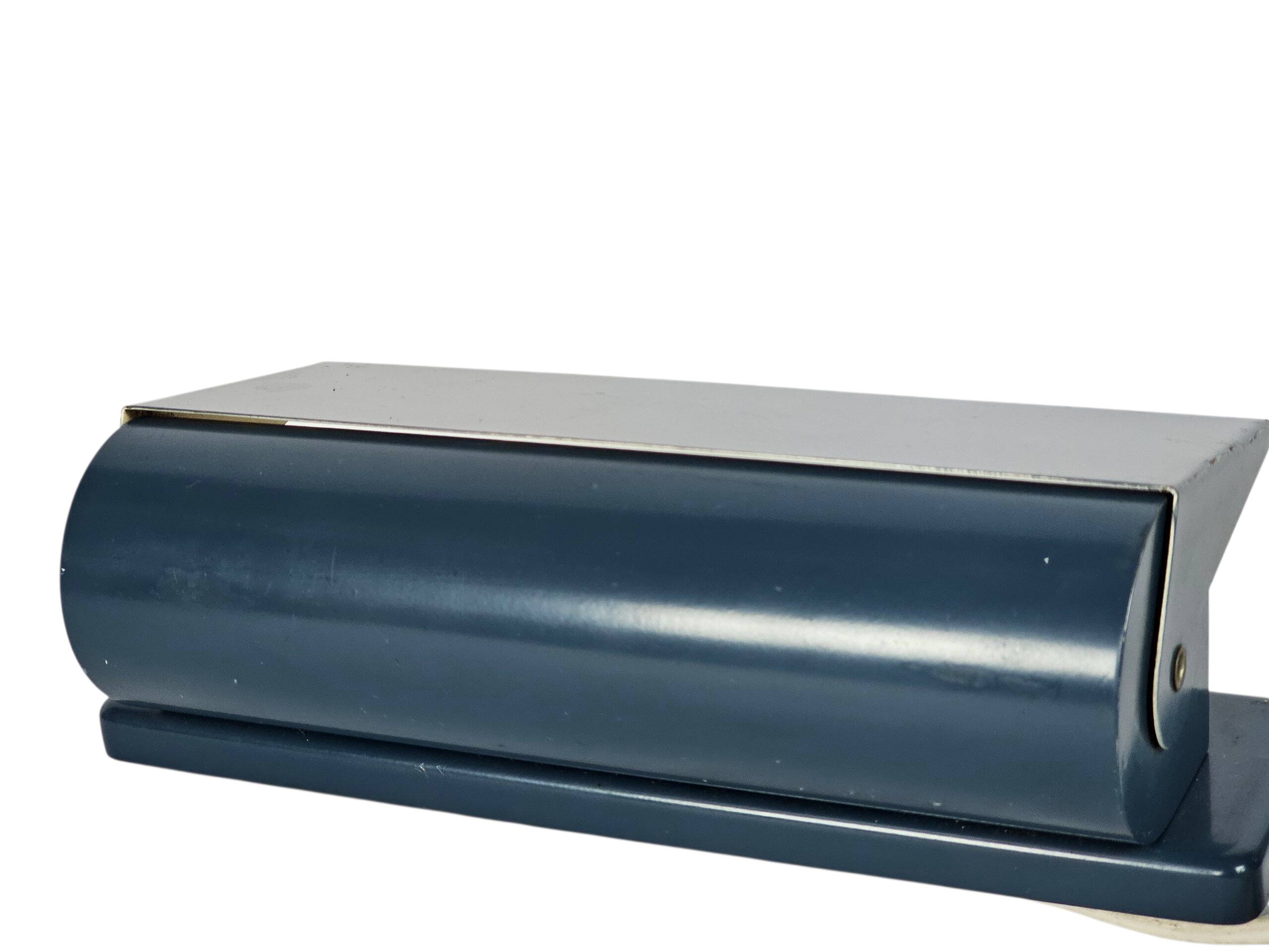 Gispen - H.W. Gispen - cylinder wall lamp - metal - blue - 1950s