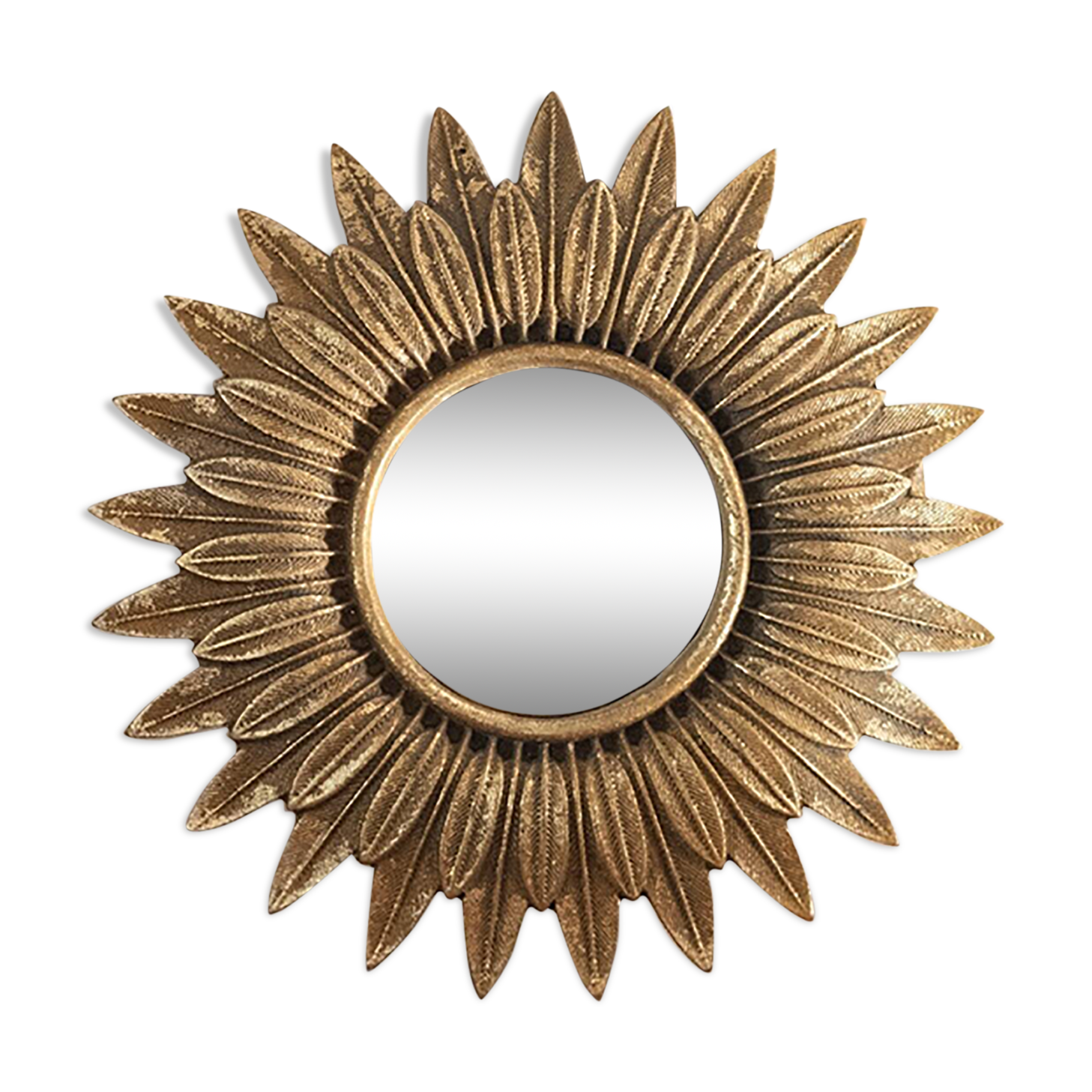 Œil De Sorcière Miniature En Bronze - Fixation Murale Ronde, 6,5 Cm, Vintage Français