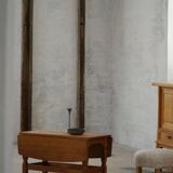 Modern Danish folding side table in solid oak, mid-20th century.