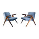 Pair of vintage design armchairs 'Bunny' 60s