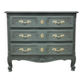 Commode vintage en merisier relookée