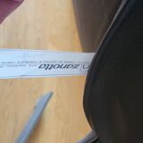 Zanotta Hillroad armchair by Christophe Pillet brown leather Italy 1990 Modern