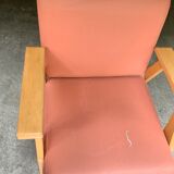 Fauteuil bois clair