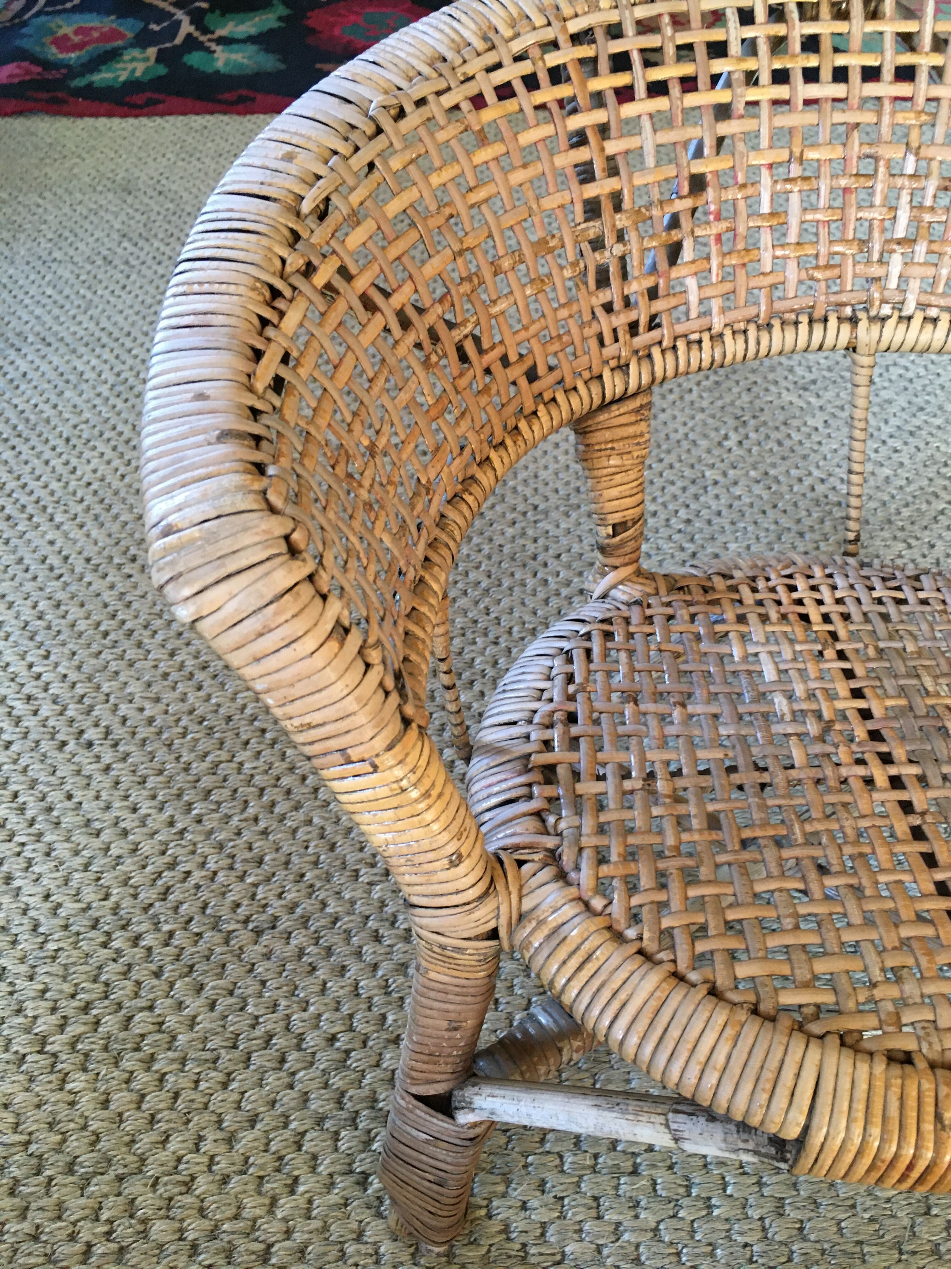 Child rattan chair