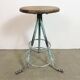 Green Industrial Workshop Stool, 1960s