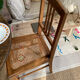 4 chairs cans art deco 1920 1930 in wood and antique canning