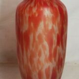 Ancien vase en pâte de verre h 22,5 cm vintage, décoration, collection