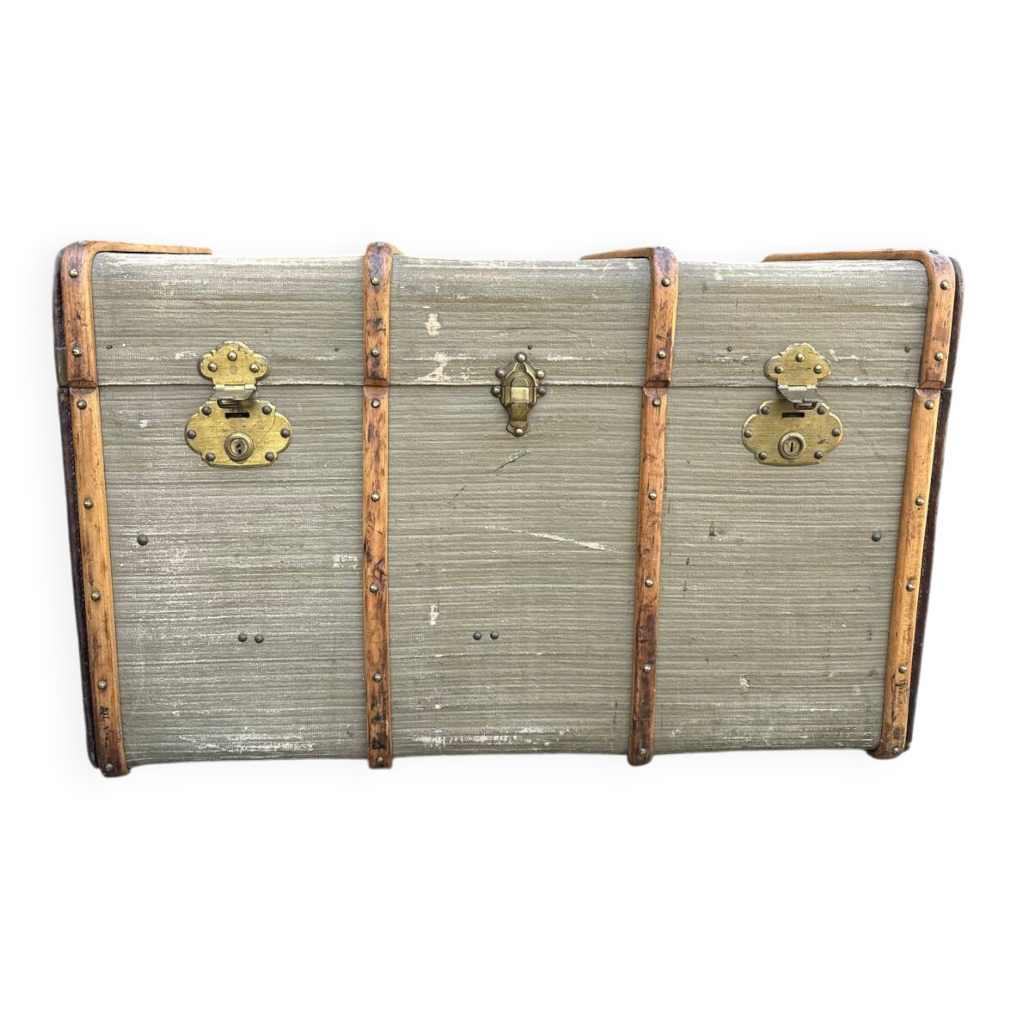 Antique travel trunk