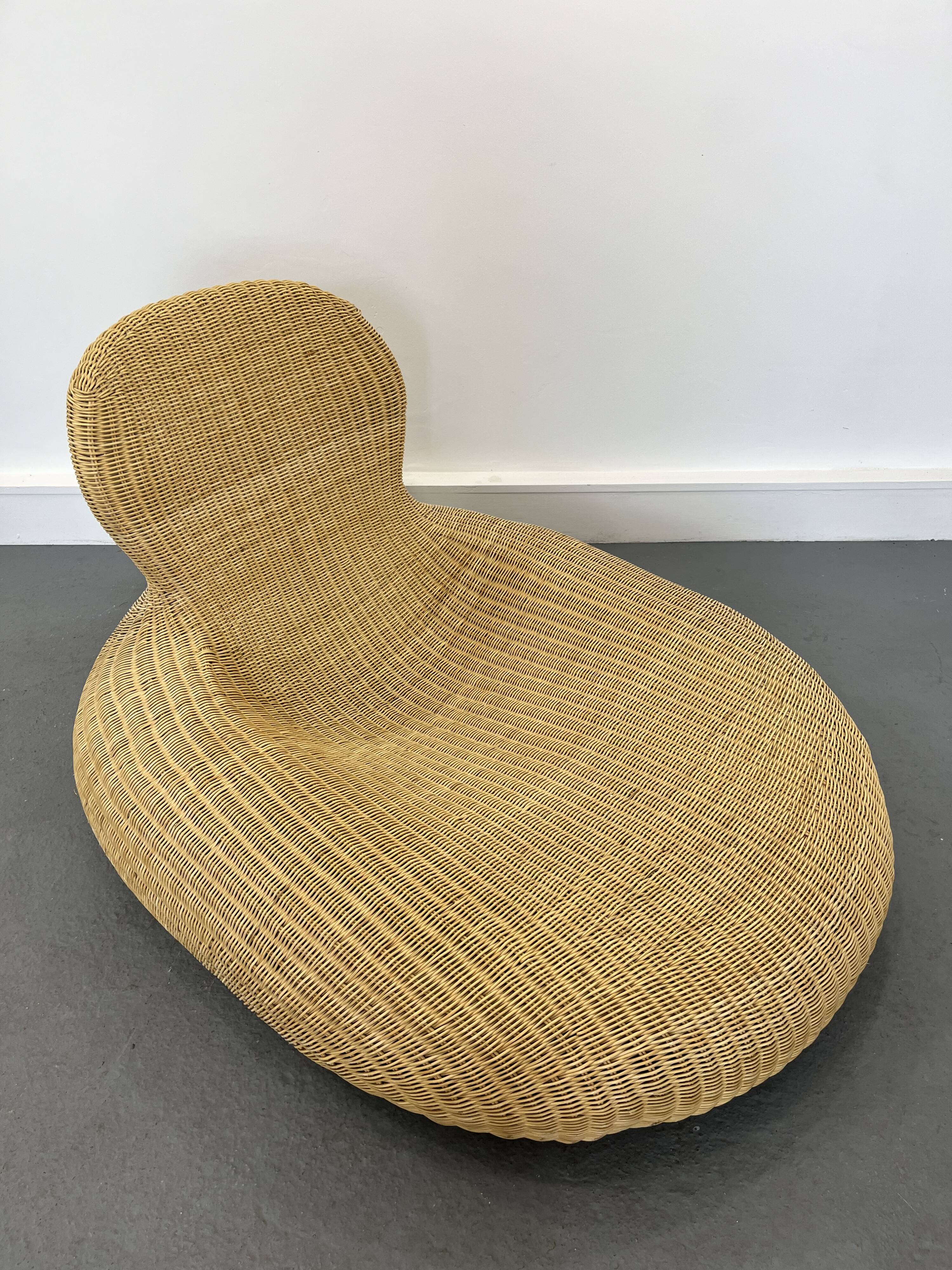 Fauteuil Storvik en Rotin par Carl Öjerstam pour Ikea