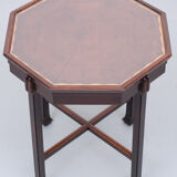 Dutch art deco octagonal mahogany side table 1925