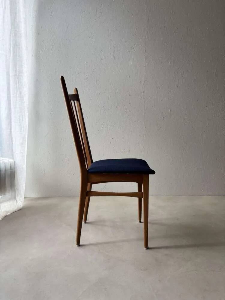 Vintage set of dining chairs with new upholstery, 60 dining.