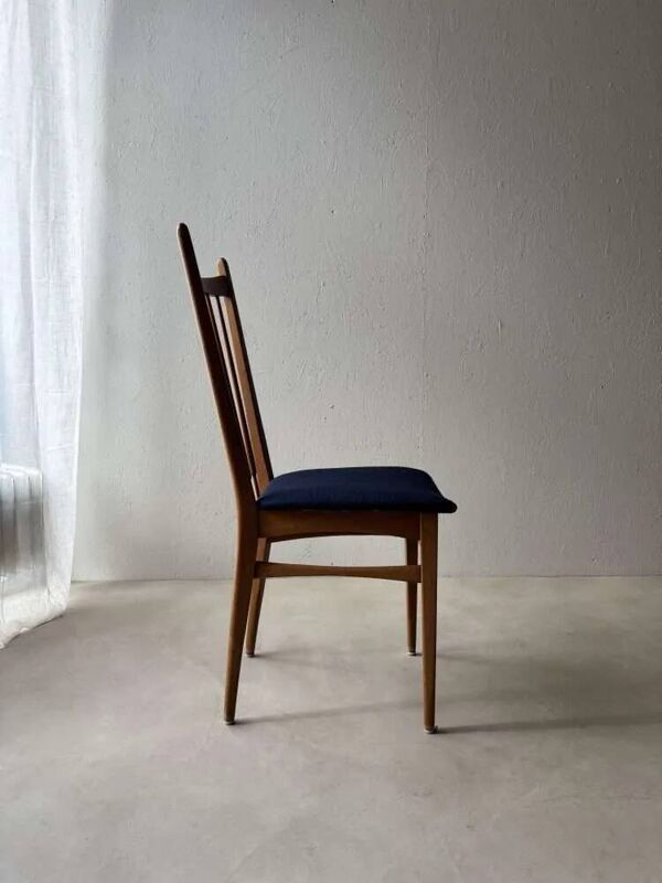 Ensemble vintage de chaises de salle à manger avec nouvelle garniture, 60 dining