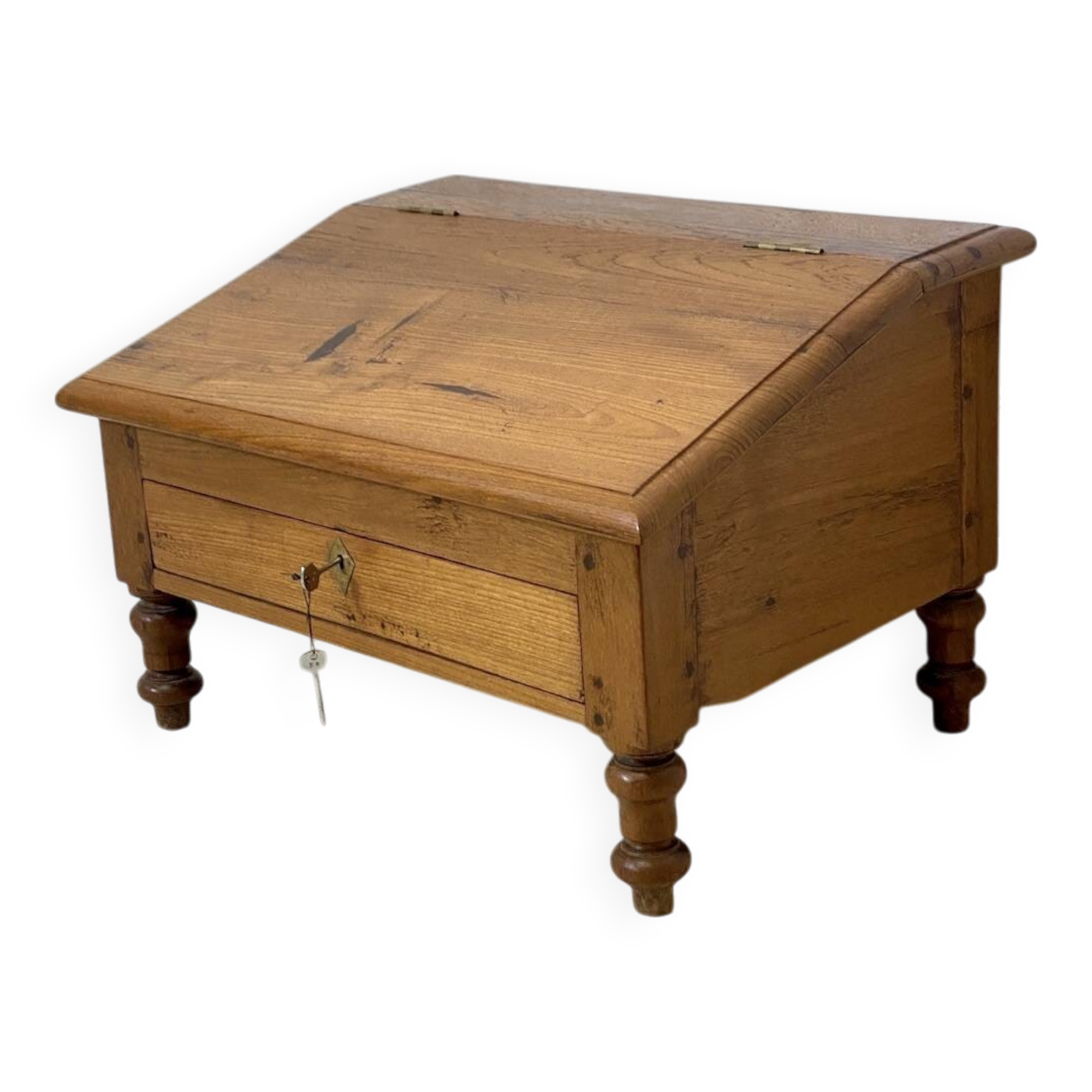 Vintage 1950s solid wood table writing desk