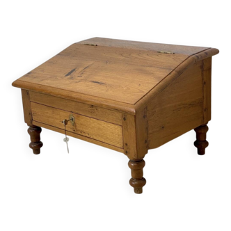 Vintage 1950s solid wood table writing desk