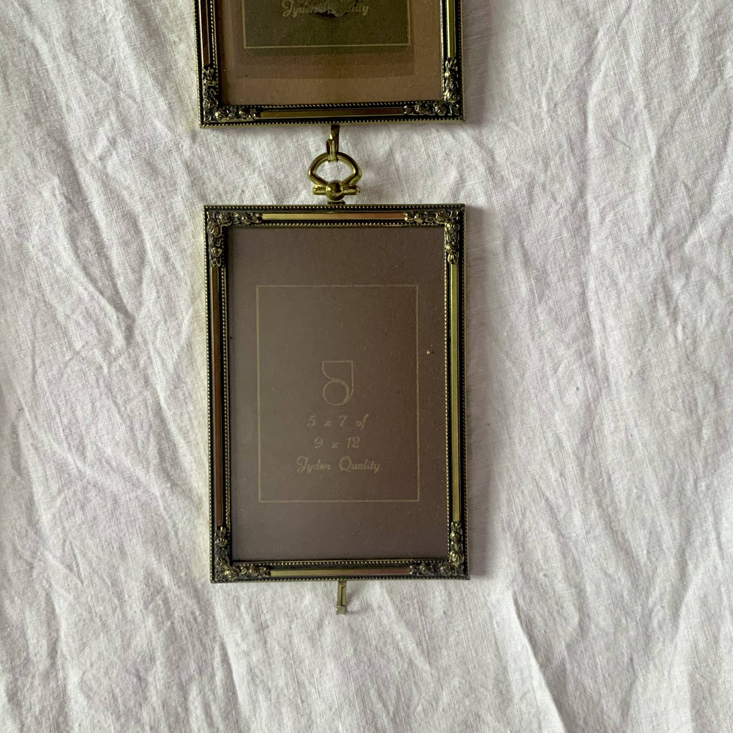 Set of 6 Jyden Vintage Gold Brass Picture Frames
