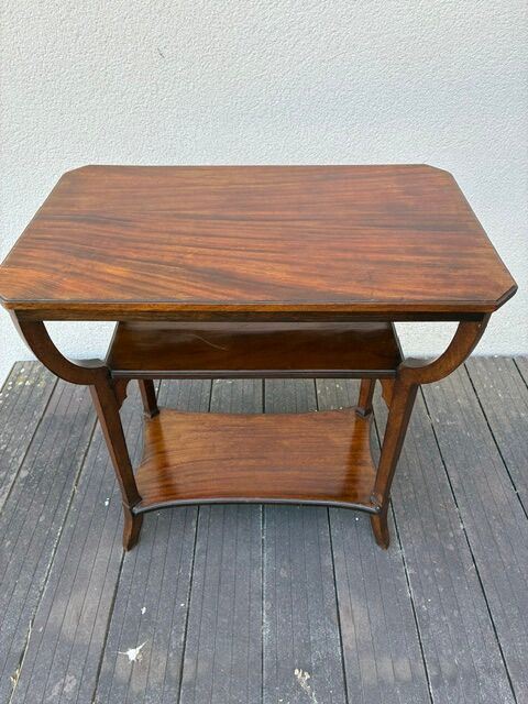 Art Nouveau side table in walnut