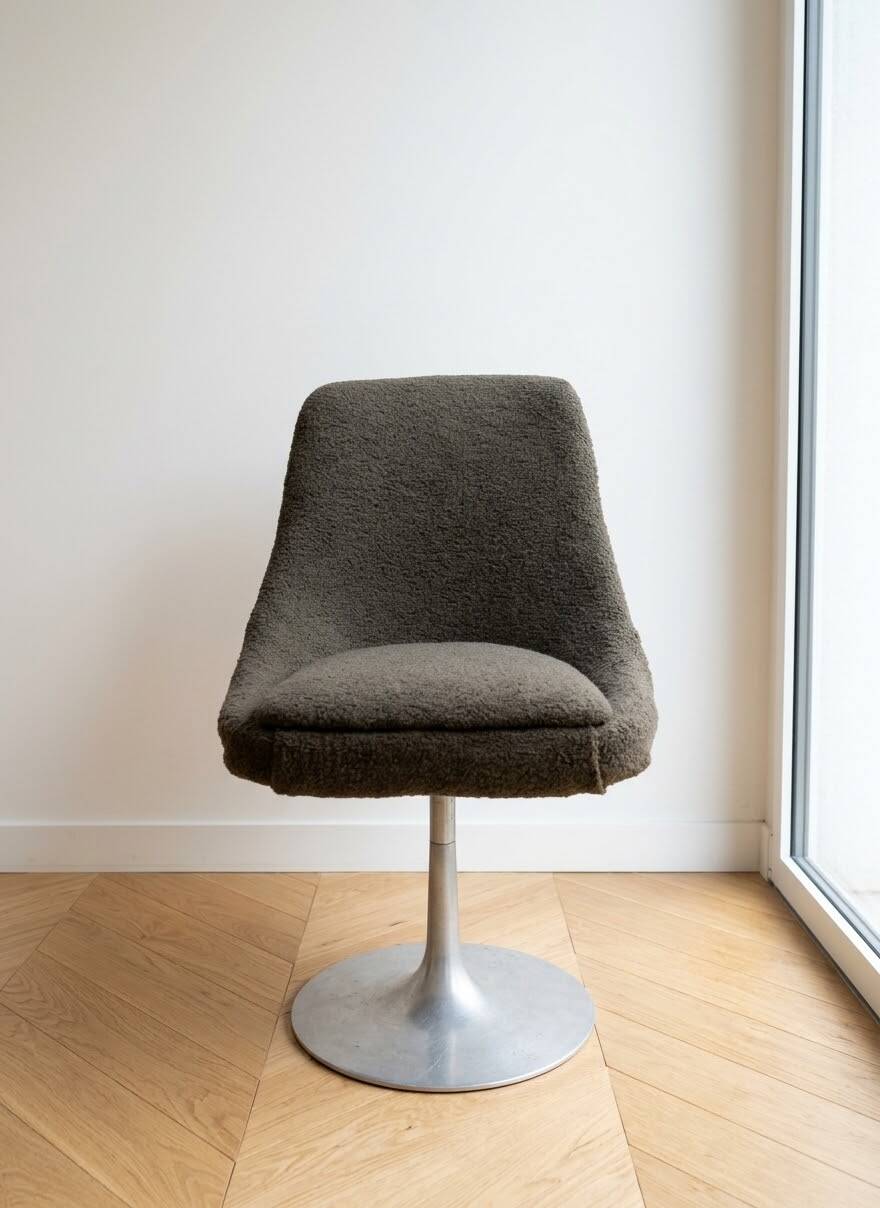 Set of 5 swivel tulip-style chairs from the 1970s.
