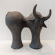 Large sandstone bull, by Dominique Pouchain, 2025