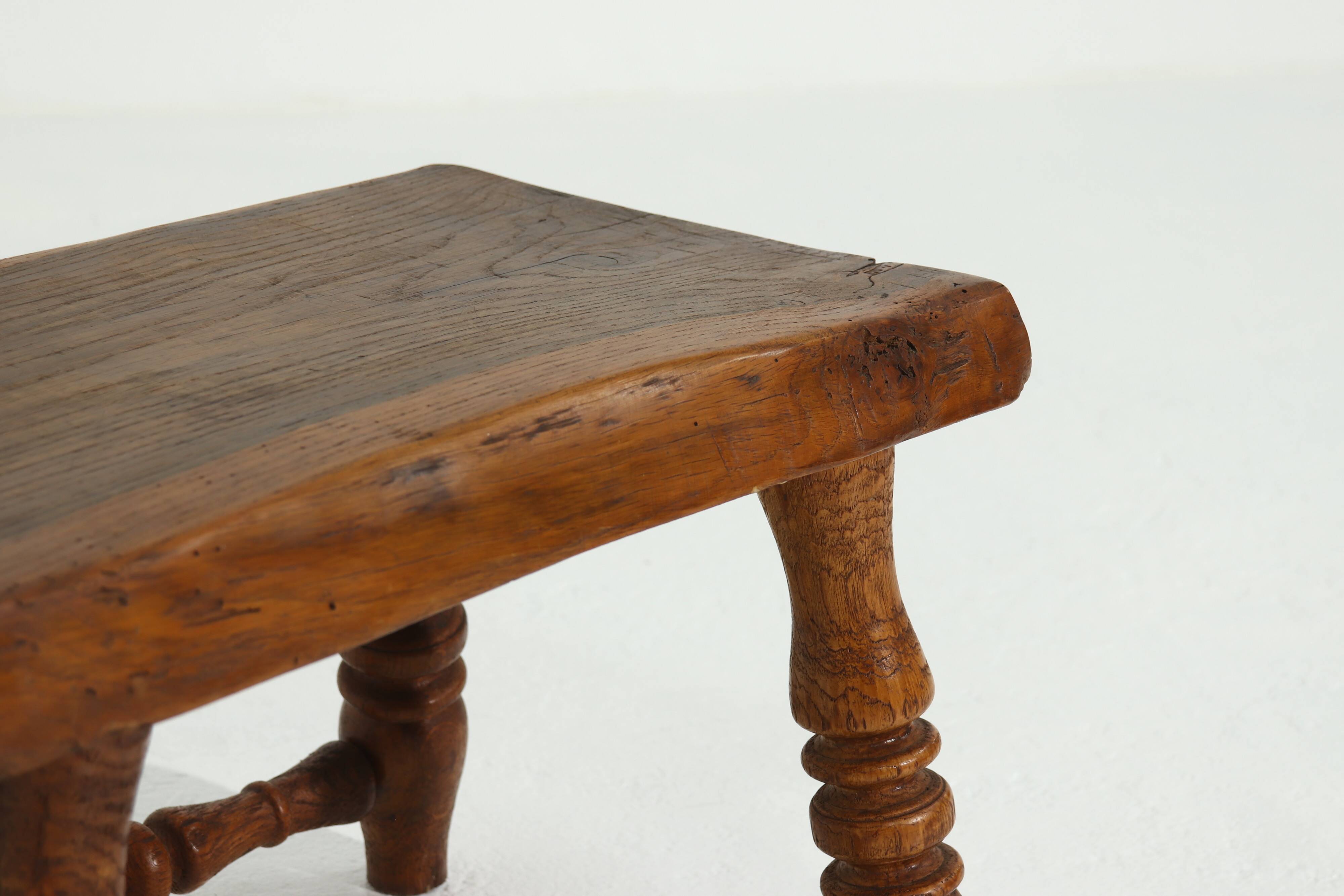 Alpine Chic Rustic Plant or Side Table 1950s