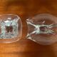 Vintage crystal Val St Lambert pocket duo