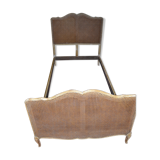 Beds caned in pair, end 19th century, circa 1890