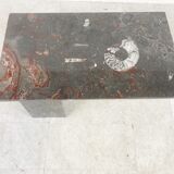 Vintage fossil stones coffee table, 1970s