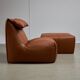 Fauteuil et repose-pieds Le Bambole de Mario Bellini pour B&B Italia, 1972