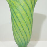 Glass paste vase / vintage