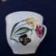 6 cups earthenware Digoin Sarreguemines tulip model No.13