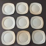 9 CNP stoneware plates