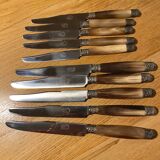 Coffret de 24 couteaux en corne