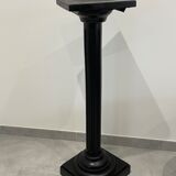 Nineteenth century black wooden fifth wheel column Napoleon III