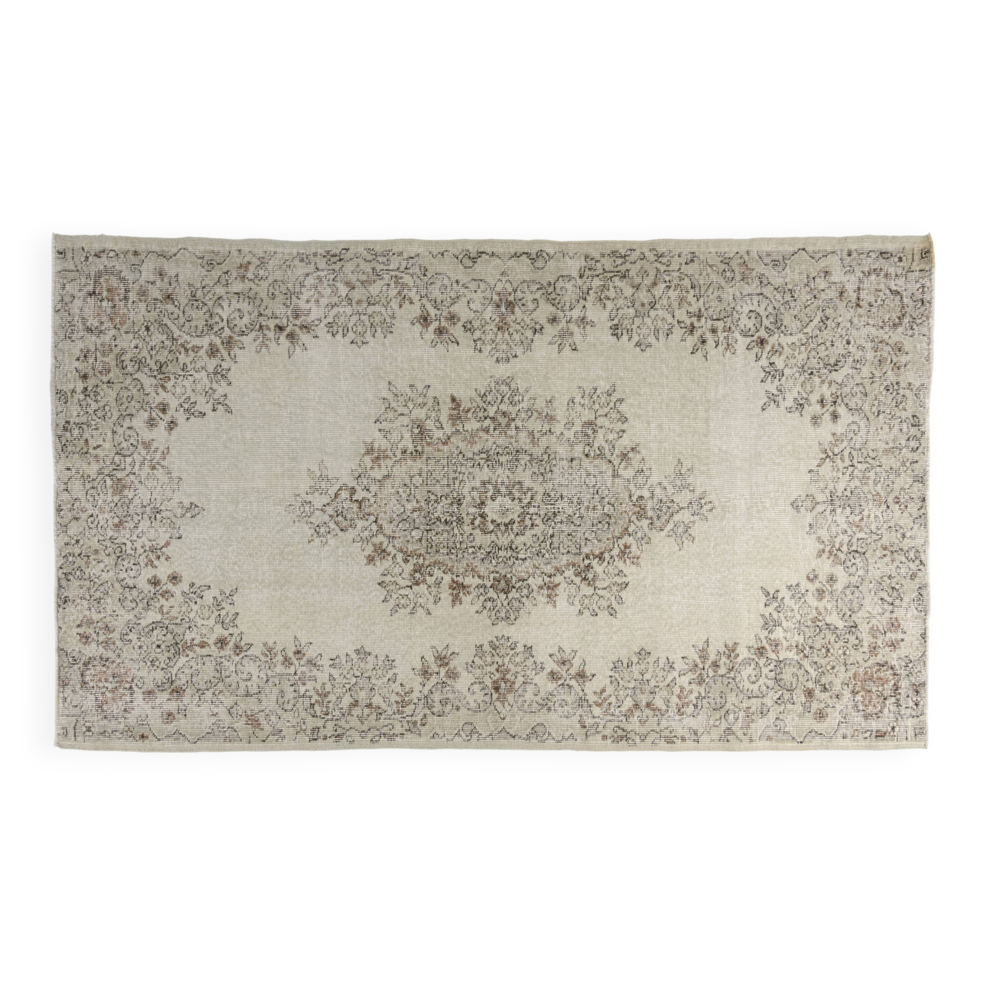 Grey Oushak Area Rug