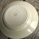 Lot of 5 old ceramic flat plates of Saint Amand green edry